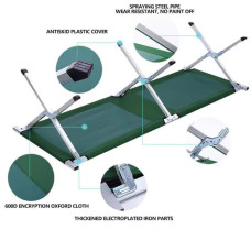 Розкладне ліжко НАТО зелене 190 × 62 × 42 см до 120кг MA541 (1ящ.=4шт.)