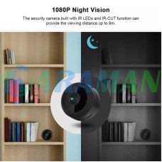 Бездротова IP-камера A9 Mini HD 1080P для домашньої безпеки Нічне бачення MA566 (1ящ.=200шт.)