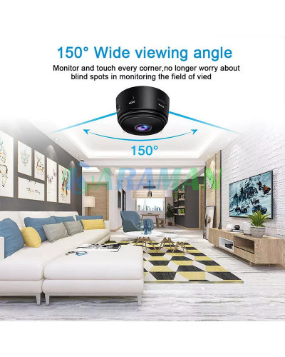 Бездротова IP-камера A9 Mini HD 1080P для домашньої безпеки Нічне бачення MA566 (1ящ.=200шт.) Бездротова IP-камера A9 Mini HD 1080P для домашньої безпеки Нічне бачення MA566 (1ящ.=200шт.)