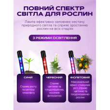 Светодиодная фитолампа с 4 гибкими лампами для цветов и рассады MA606 (1ящ.=30шт.)