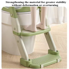 Дитяче сидіння на унітаз із сходами Babycare (Колiр: Зелений) MA605green (1ящ=1шт.)