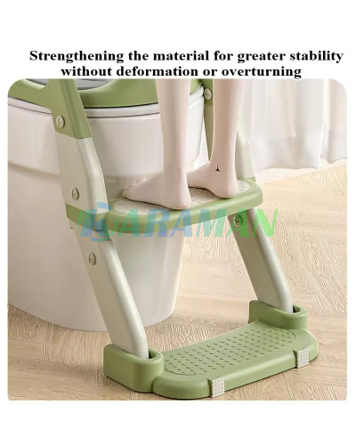 Дитяче сидіння на унітаз із сходами Babycare (Колiр: Зелений) MA605green (1ящ=1шт.)