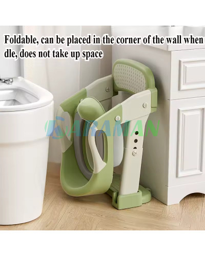 Дитяче сидіння на унітаз із сходами Babycare (Колiр: Зелений) MA605green (1ящ=1шт.)