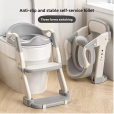 Дитяче сидіння на унітаз із сходами Babycare (Колiр: Сірий) MA605grеy (1ящ.=6шт.)