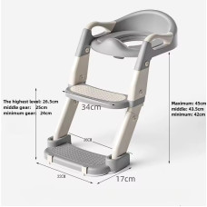 Дитяче сидіння на унітаз із сходами Babycare (Колiр: Сірий) MA605grеy (1ящ.=6шт.)