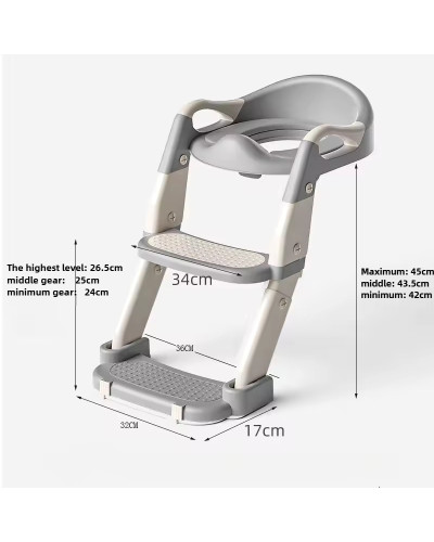 Дитяче сидіння на унітаз із сходами Babycare (Колiр: Сірий) MA605grеy (1ящ.=6шт.) Дитяче сидіння на унітаз із сходами Babycare (Колiр: Сірий) MA605grеy (1ящ.=6шт.)