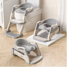 Дитяче сидіння на унітаз із сходами Babycare (Колiр: Сірий) MA605grеy (1ящ.=6шт.)