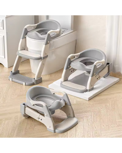 Дитяче сидіння на унітаз із сходами Babycare (Колiр: Сірий) MA605grеy (1ящ.=6шт.)