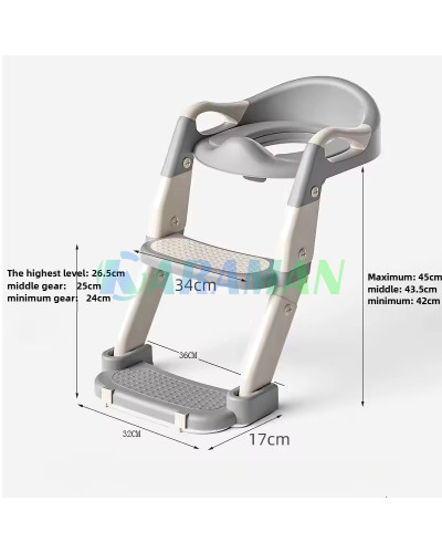 Дитяче сидіння на унітаз із сходами Babycare (Колiр: Фіолетовий) MA605violet (1ящ.=1шт.)