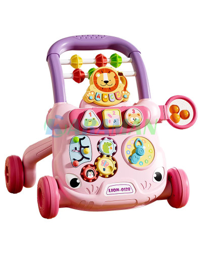 Детские ходунки - каталка с развивающим центром Розовый MA570pink (1ящ.=16шт.)
