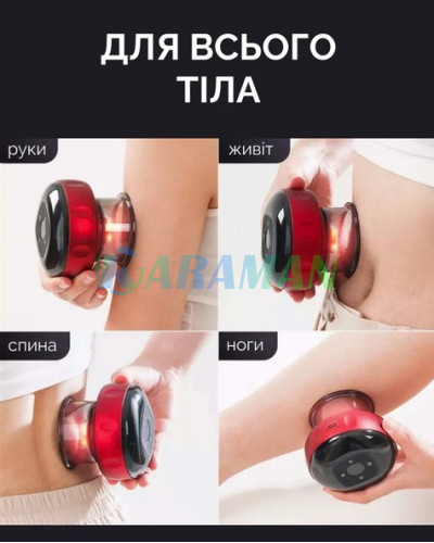 Вакуумний масажер з підігрівом і світлотерапією Intelligent Breathing MA621 (1ящ. = 40 шт.)