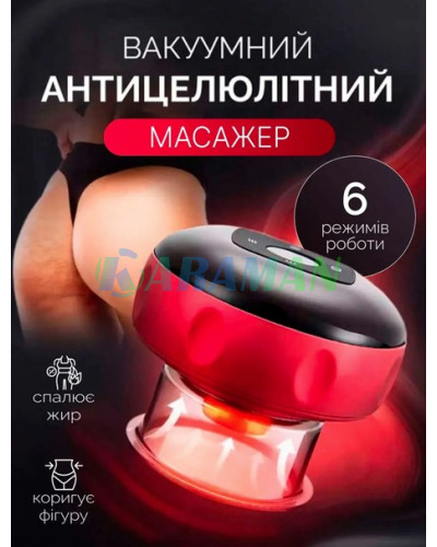 Вакуумний масажер з підігрівом і світлотерапією Intelligent Breathing MA621 (1ящ. = 40 шт.)