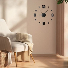 Настінний безкаркасний годинник DIY, чорний, MA630 (1ящ.= 200 шт.)