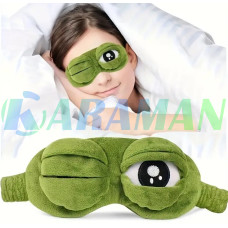 Плюшевая маска для сна Frog Ice Eye Mask. MA689 (1 ящ. = 400 шт.)