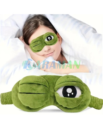 Плюшевая маска для сна Frog Ice Eye Mask. MA689 (1 ящ. = 400 шт.)