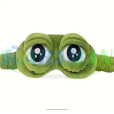 Плюшевая маска для сна Frog Ice Eye Mask. MA689 (1 ящ. = 400 шт.)