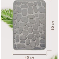 Супервпитывающий коврик для ванной комнаты антискользящий 40×60 см Grey. MA685 (1 ящ. = 100 шт.