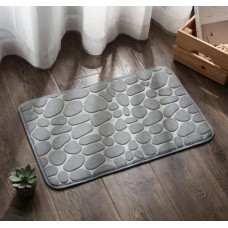 Супервпитывающий коврик для ванной комнаты антискользящий 40×60 см Grey. MA685 (1 ящ. = 100 шт.