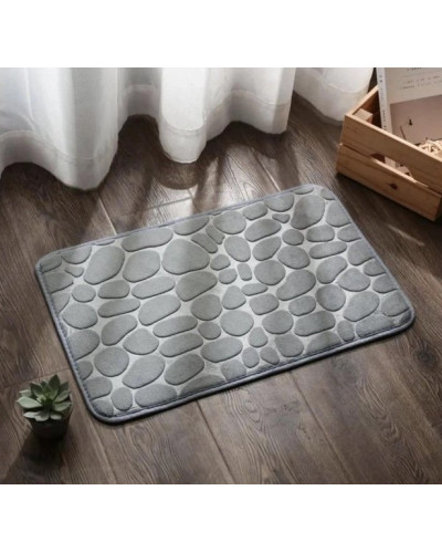Супервпитывающий коврик для ванной комнаты антискользящий 40×60 см Grey. MA685 (1 ящ. = 100 шт.