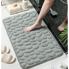 Супервпитывающий коврик для ванной комнаты антискользящий 40×60 см Grey. MA685 (1 ящ. = 100 шт.