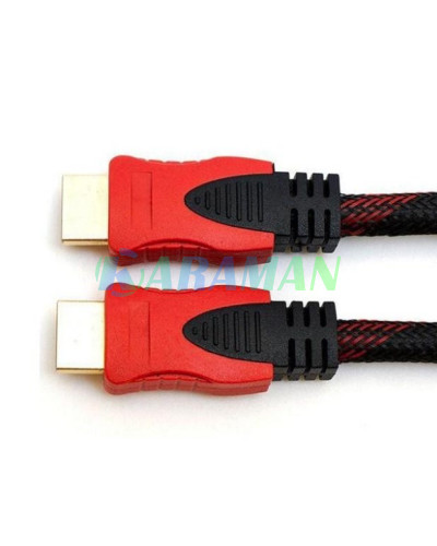 Кабель HDMI–HDMI (V1.4) с фильтром, тканевая оболочка, 5 метров. ART0087 (1 ящ. = 100 шт.)