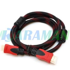 Кабель HDMI–HDMI (V1.4) с фильтром, тканевая оболочка, 5 метров. ART0087 (1 ящ. = 100 шт.)