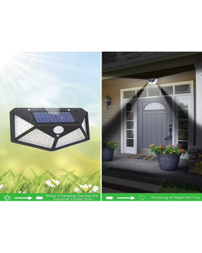Ліхтар на сонячній панелі 100LED Solar Induction Lamp. MA707 (1 ящ. = 100 шт.)