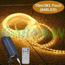 LED гирлянда с солнечной батареей 10 м (теплый белый свет). MA762 (1 ящ. = 30 шт.)