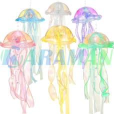 Декоративный светильник Jellyfish Light (медуза с подсветкой, 46 см, 10 LED, теплый белый свет). MA766 (1 ящ. = 300 шт.)
