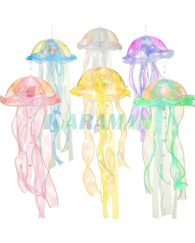Декоративный светильник Jellyfish Light (медуза с подсветкой, 46 см, 10 LED, теплый белый свет). MA766 (1 ящ. = 300 шт.)