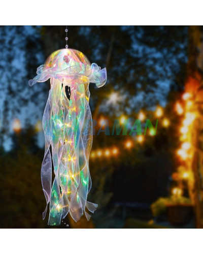 Декоративний світильник Jellyfish Light (медуза з підсвічуванням, 46 см, 10 LED, тепле біле світло). MA766 (1 ящ. = 300 шт.)