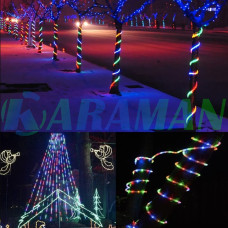 Світлодіодна гірлянда "Трубка" 10 м 100 LED сонячна батарея, різнокольорова. LU993multi (1 ящик = 48 шт.)