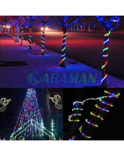 Світлодіодна гірлянда "Трубка" 10 м 100 LED сонячна батарея, різнокольорова. LU993multi (1 ящик = 48 шт.)