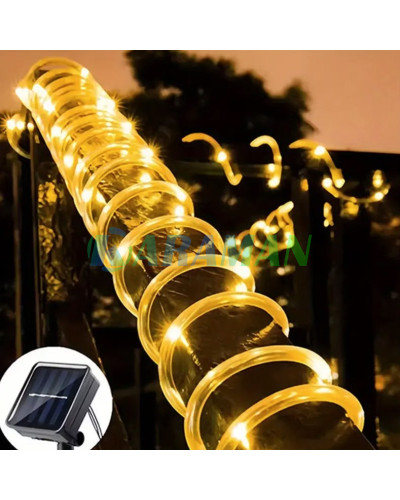 Світлодіодна гірлянда "Трубка" 20м 200 LED тепле біле світло,сонячна батарея. LU994warmwhite (1 ящ. = 48шт.)
