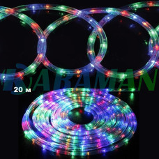 Світлодіодна гірлянда "Трубка" 20м 200 LED сонячна батарея різнокольорова. LU994multi (1 ящ. = 48шт.)