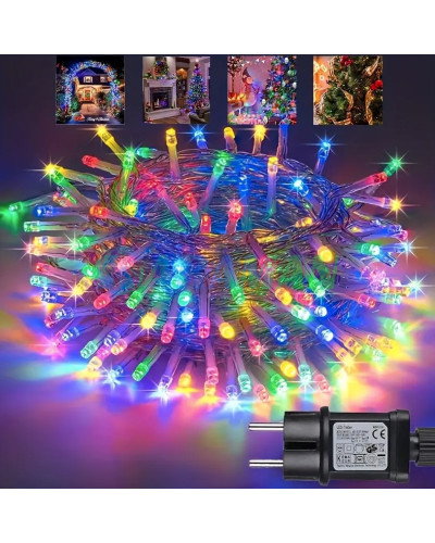 Світлодіодна гірлянда 220V 400 LED різнокольорова. LU991multi (1 ящ. = 60 шт.)