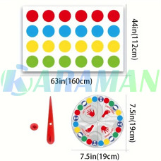 Напольна "Твістер" гра Dance Pad Toy Party Game. MA780 (1 ящ. = 240 шт.)