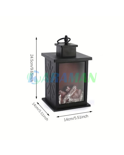 Декоративная лампа с эффектом пламени, размер 14×14×24,5 см. MA764 (1 ящ. = 24 шт.)