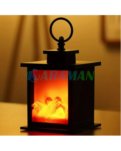 Декоративная лампа с эффектом пламени, размер 14×14×24,5 см. MA764 (1 ящ. = 24 шт.)