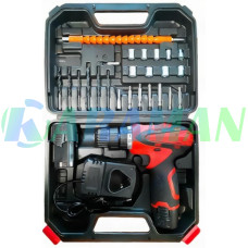Електричний шуруповерт 12V з 2 акумуляторами, RED. MA753 (1 ящ. = 10 шт.)