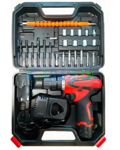 Електричний шуруповерт 12V з 2 акумуляторами, RED. MA753 (1 ящ. = 10 шт.) Електричний шуруповерт 12V з 2 акумуляторами, RED. MA753 (1 ящ. = 10 шт.)