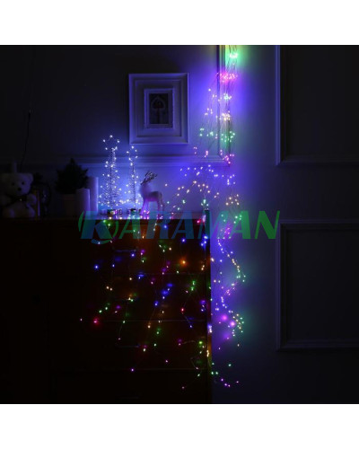 Гирлянда "Конский хвост" 500 LED 20 нитей 2.5м Разноцветная, 220v MA404multi (1ящ.=200шт.)