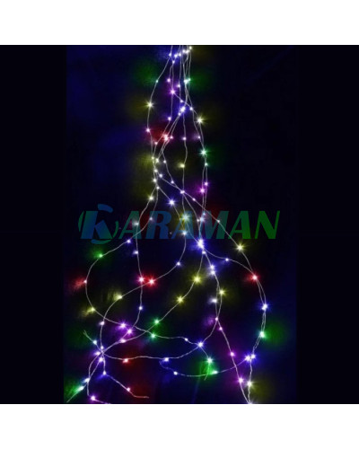 Гирлянда "Конский хвост" 500 LED 20 нитей 2.5м Разноцветная, 220v MA404multi (1ящ.=200шт.)