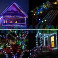 Гірлянда  "Роса" 40 м 400 LED різнокольорова з USB і пультом ДУ. LU988multi (1 ящ. = 150 шт.)