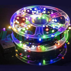 Гірлянда "Роса" 60 м 600 LED різнокольорова (MULTI) з USB і пультом ДУ. LU989multi (1 ящ. = 150 шт.)