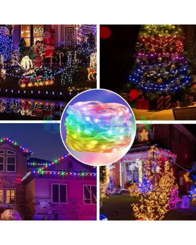 Гірлянда 200 LED Різнокольорова Multi 20 м USB з Пультом. LU992multi (1 ящ. = 100 шт.)