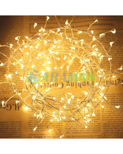 Гірлянда "Мішура" 3м 100 LED Warm White USB з пультом. LU995 (1 ящ. = 300 шт.)