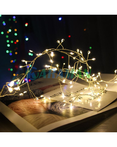 Гірлянда "Мішура" 3м 100 LED Warm White USB з пультом. LU995 (1 ящ. = 300 шт.)