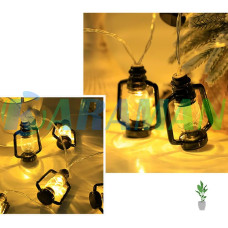 Світлодіодна вінтажна гірлянда Теплий білий USB 4.5M 20LED. LU998 (1ящ. = 100 шт)