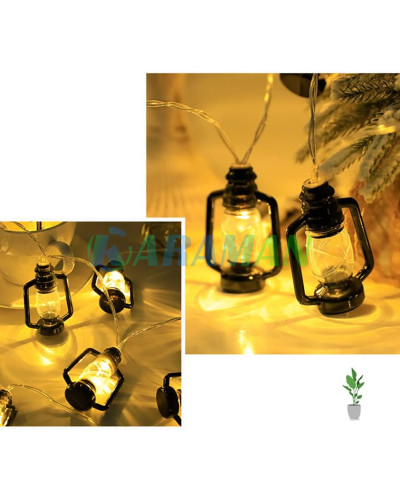 Світлодіодна вінтажна гірлянда Теплий білий USB 4.5M 20LED. LU998 (1ящ. = 100 шт)